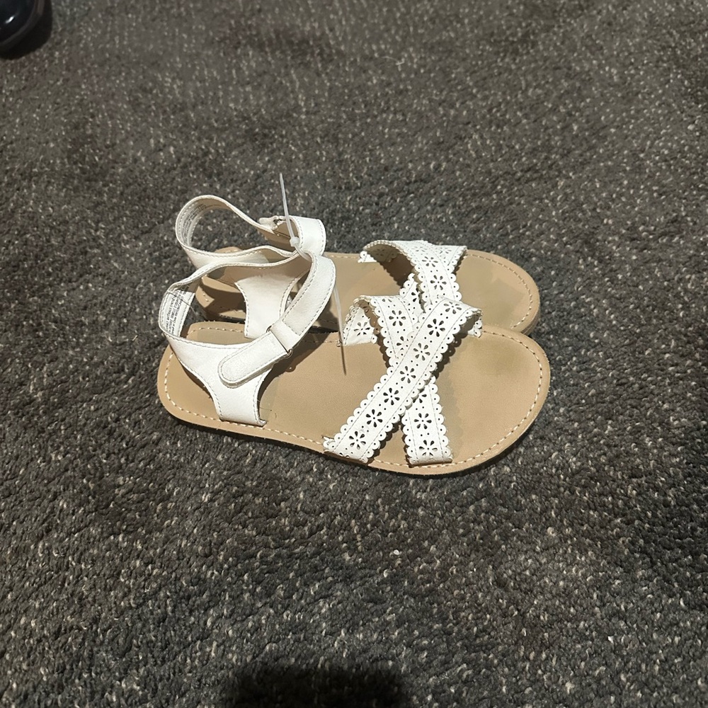 Girls White Floral Sandals | Gymboree